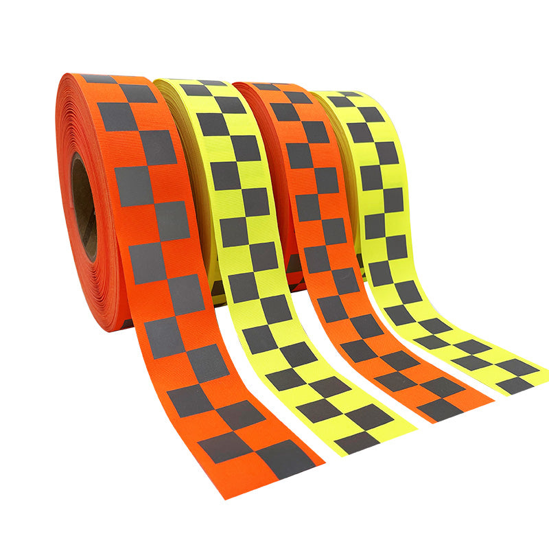 11WT Chequered Reflective Oxford Warning Tape