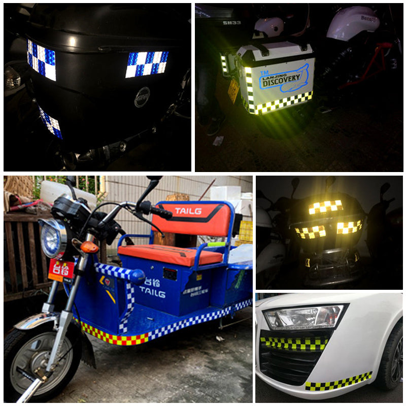 6490SQ Chequered Design Reflective Tape