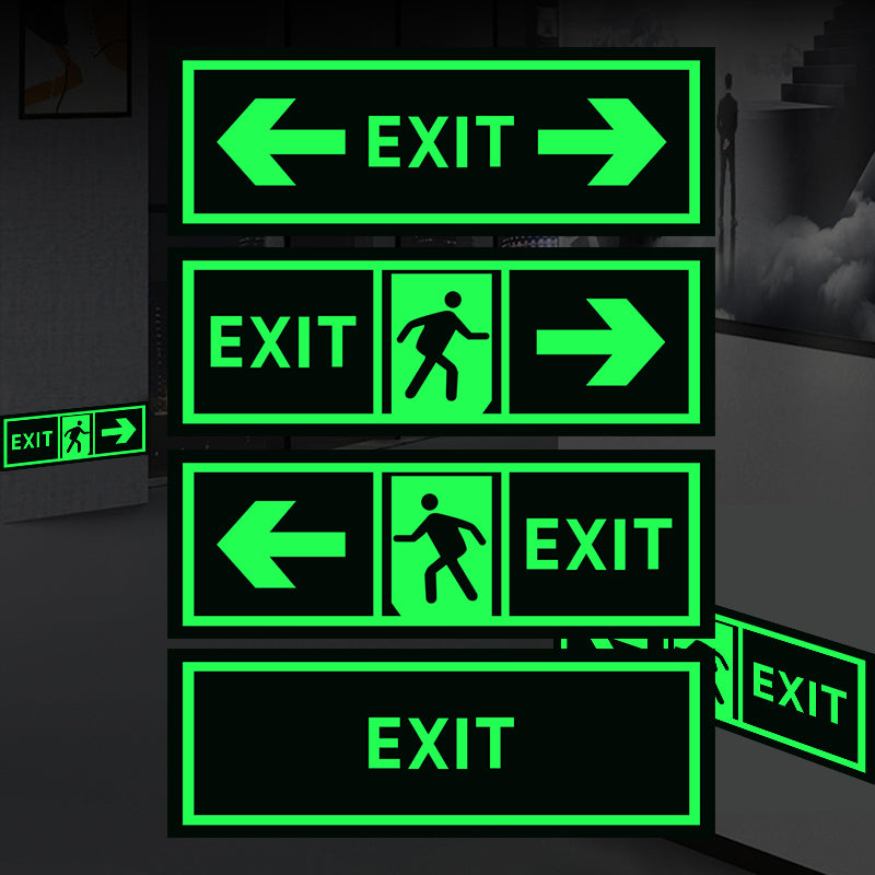 220S4 Glow in the Dark Sign Sticker