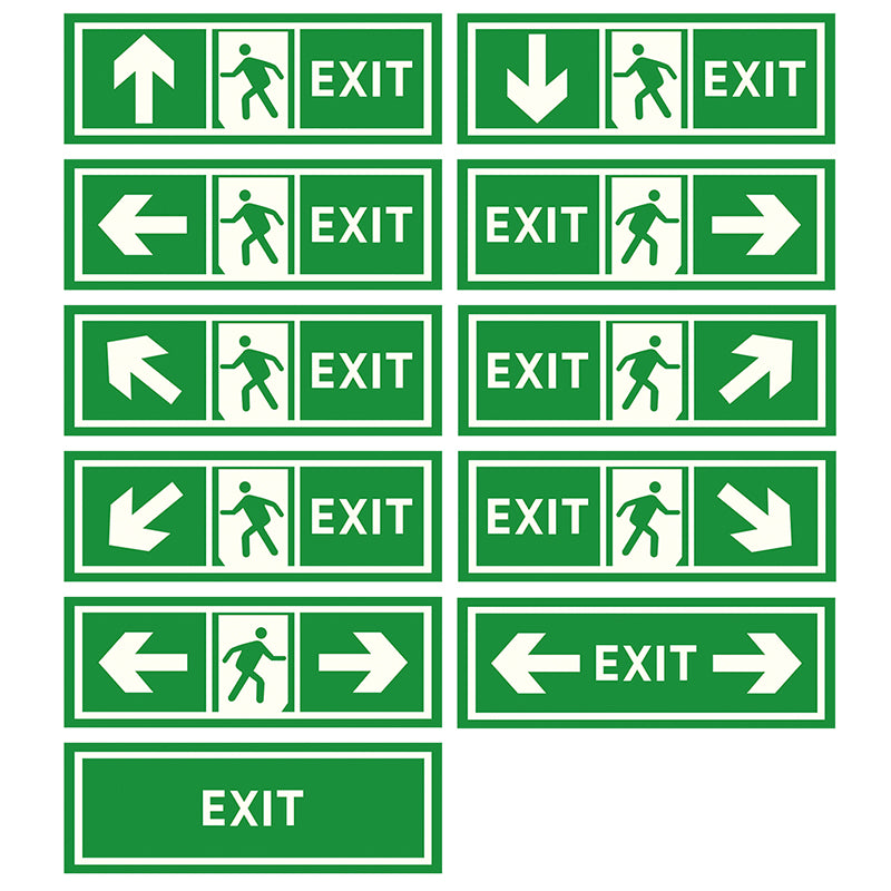 220S4 Glow in the Dark Sign Sticker