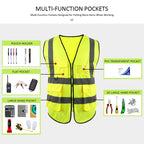 BX07 Hi Vis Multi-Pocket Safety Vest