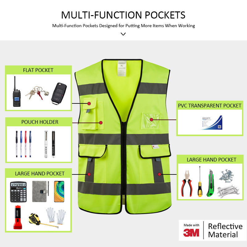 BX07 3M Multi-Pockets Safety Vest