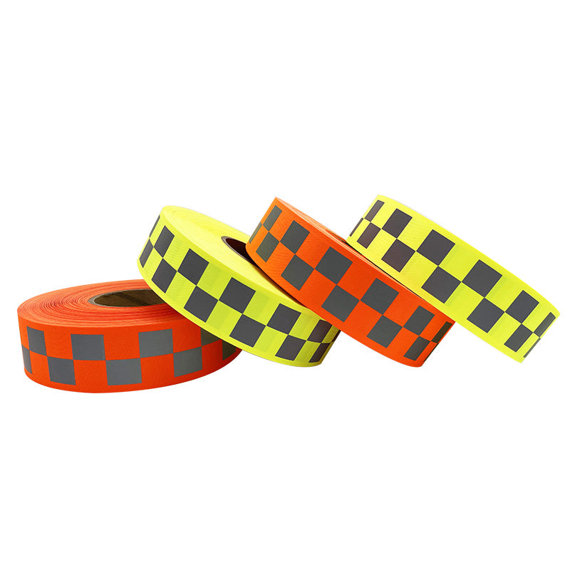 11WT Chequered Reflective Oxford Warning Tape