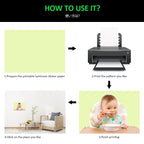 2254 A4 Glow in the Dark Printable Film